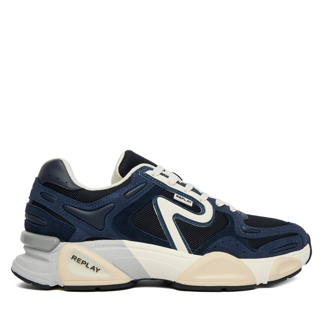 Sneakersy REPLAY GMS9M .000.C0022T Granatowy - męskie