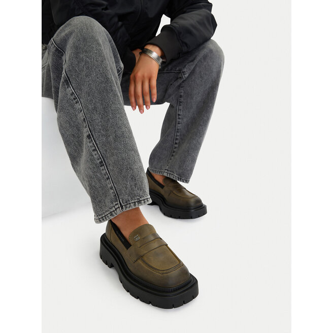 Loafersy G-Star Raw CEO-WI34-JOSIA-04 Zielony - kobiece