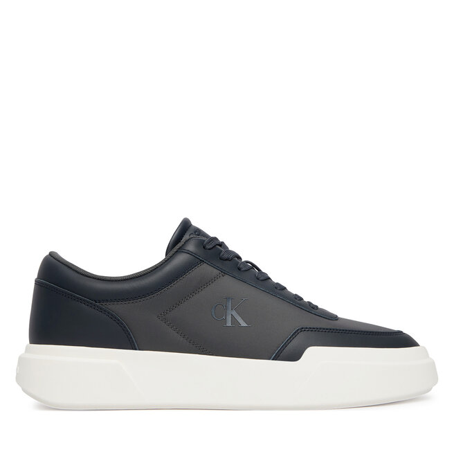Sneakersy Calvin Klein Chunky Cups Laceup Oxf Mix Mat HM0HM02326 Granatowy - męskie