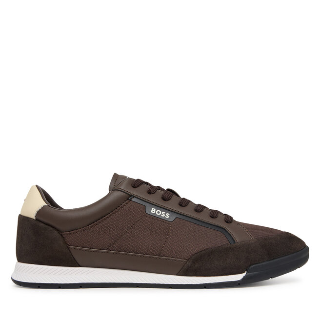 Sneakersy BOSS Nitan 50573552 Brązowy - męskie
