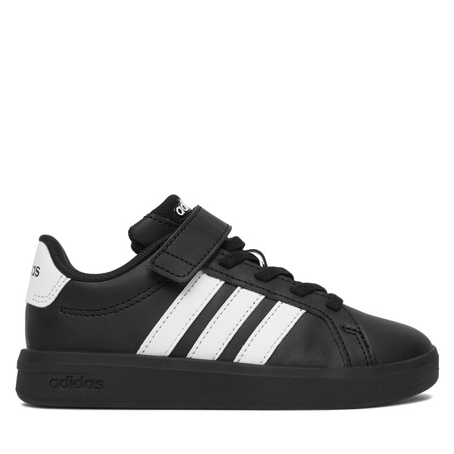 Sneakersy adidas Grand Court 3.0 El C KJ4369 Czarny - chłopięce