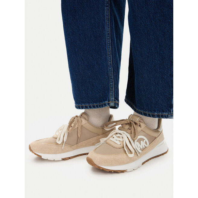 Sneakersy MICHAEL Michael Kors Nova 43T6NOFS2D Beżowy - kobiece