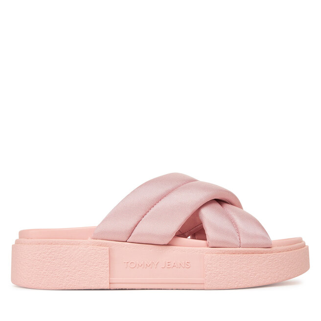 Klapki Tommy Jeans Tjw Flatform Sandal EN0EN02775 Różowy -