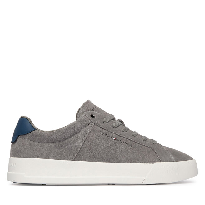 Sneakersy Tommy Hilfiger Th Court Suede FM0FM05824 Szary - męskie
