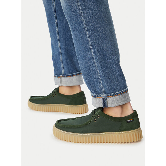 Półbuty Clarks Torhill Lo 26186160 Zielony - męskie