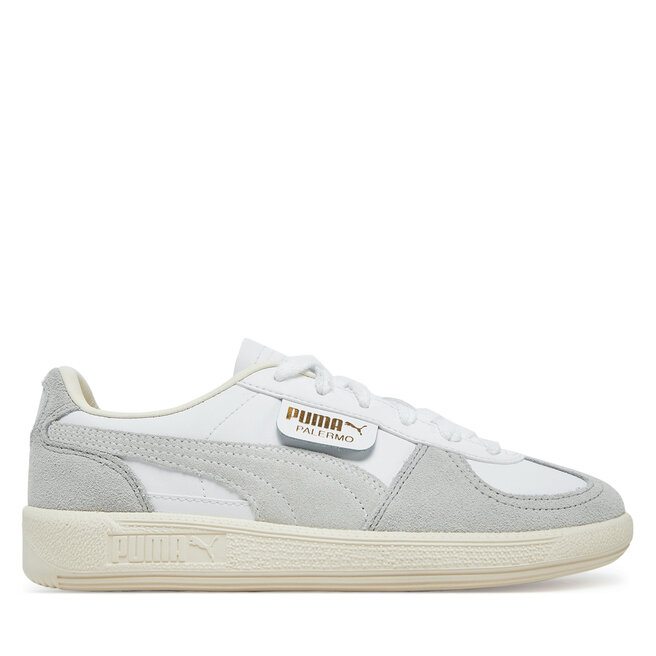 Sneakersy Puma Palermo Leather Big Kid 397275 02 Szary - dziewczęce