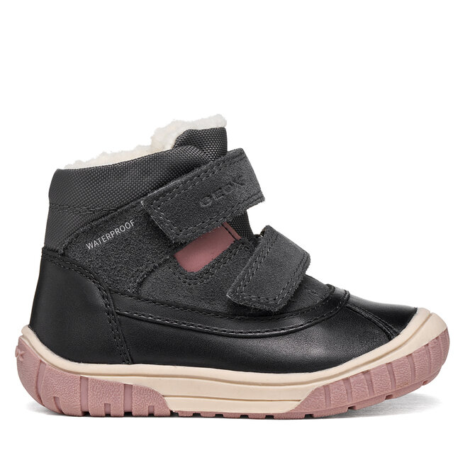 Kozaki Geox B Omar Girl Wpf B462LC 04322 C0005 S Czarny - dziewczęce