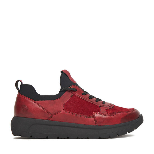 Sneakersy Remonte D2V00-35 Bordowy - kobiece