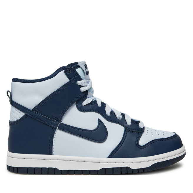 Sneakersy Nike Dunk High (GS) DB2179 008 Biały - chłopięce