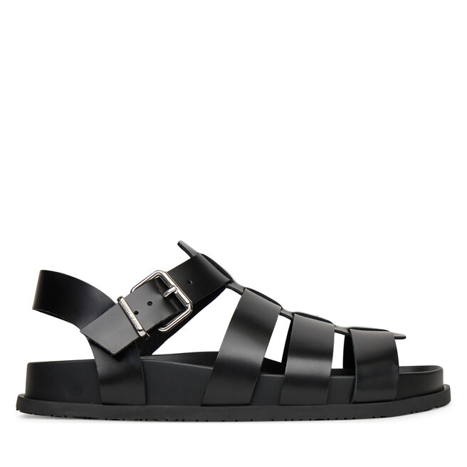 Sandały Tommy Jeans Tjw Fisherman Patent Sandal EN0EN02874 Czarny - kobiece