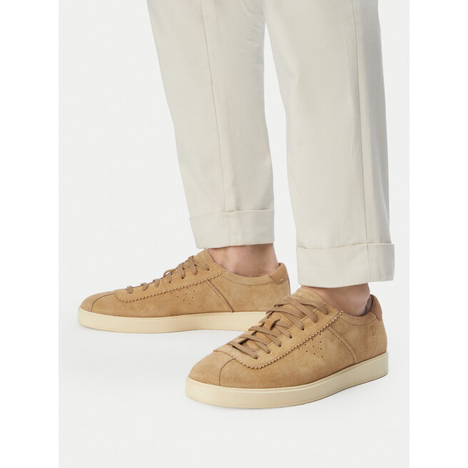 Sneakersy Clarks Lockford Lace 26186194 Beżowy - męskie