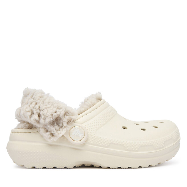 Klapki Crocs Classic Fleece Lined Clog K 212856 Beżowy -