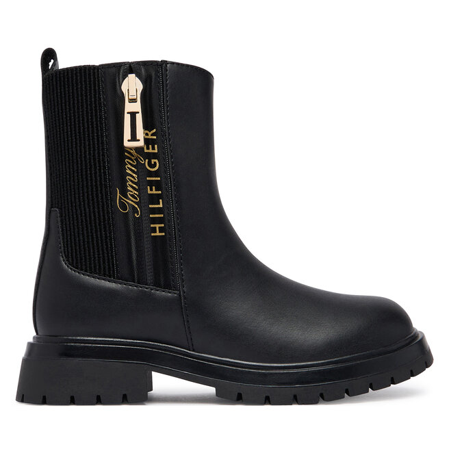 Botki Tommy Hilfiger Ashlyn T3A5-35161-1355 M Czarny - dziewczęce