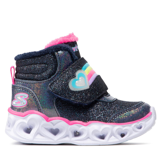 Kozaki Skechers Brilliant Rainbow 302669N/NVPK Granatowy - dziewczęce