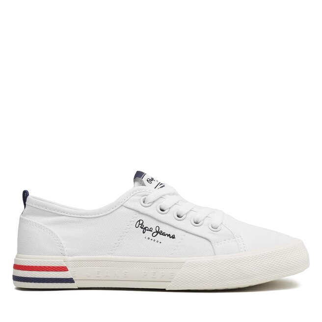 Tenisówki Pepe Jeans Brady Basic G PGS30561 Biały - chłopięce