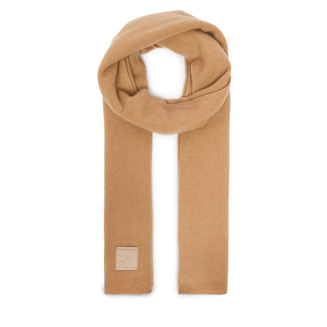 Szalik Calvin Klein Emblem LV04D8014G Beżowy -