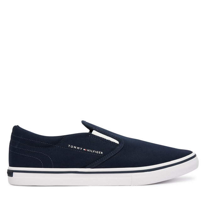 Tenisówki Tommy Hilfiger Vulc Core Slip On FM0FM05689 Granatowy - męskie