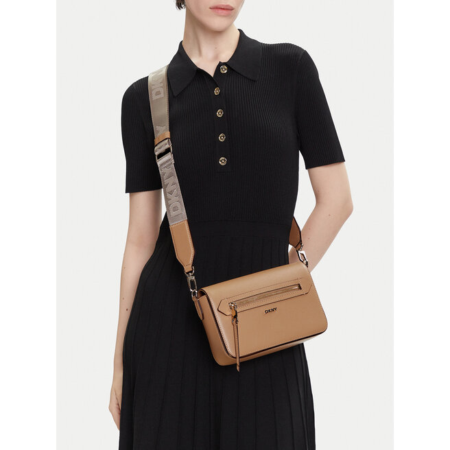 Torebka DKNY Bryant Ave Md Flap C R42E3E21 Brązowy -