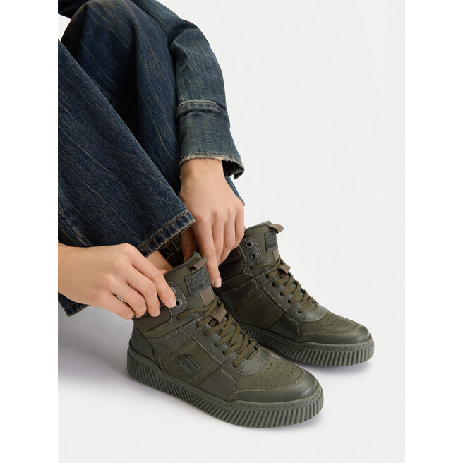 Sneakersy G-Star Raw CEO-WI16-SABY-01 Khaki - kobiece