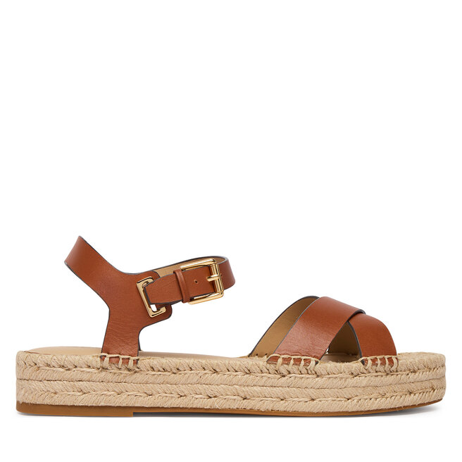 Espadryle LAUREN RALPH LAUREN 802P06400001 Brązowy - kobiece