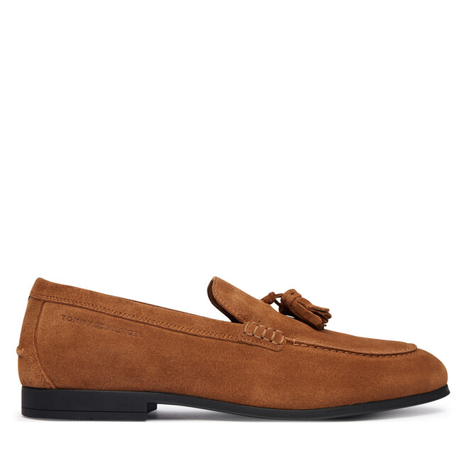 Loafersy Tommy Hilfiger Flex Tassel FM0FM05940 Brązowy - męskie