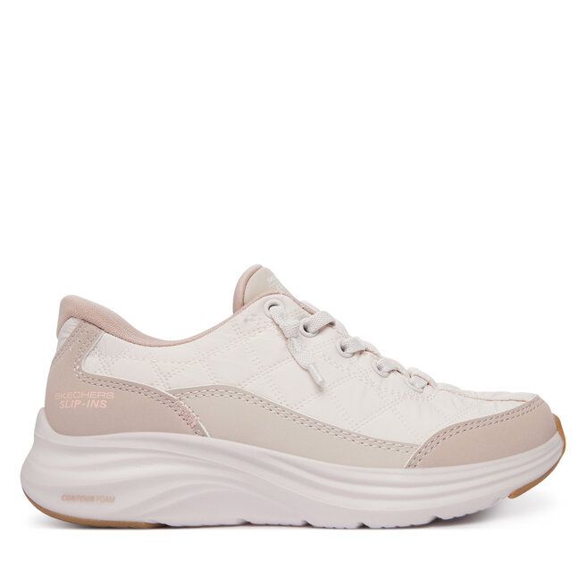 Sneakersy Skechers Slip-ins: Contour Foam 303949L Beżowy - dziewczęce