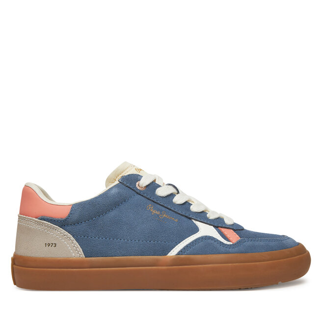 Sneakersy Pepe Jeans Travis City W PLS31592 Niebieski - kobiece