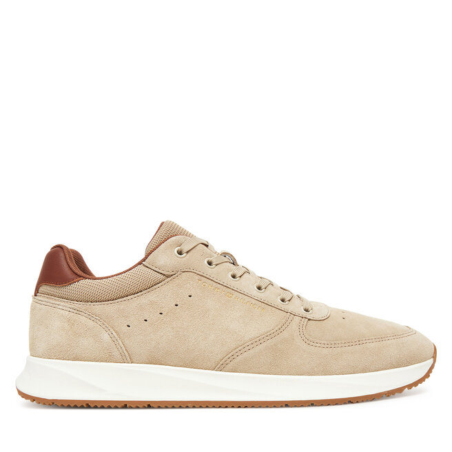 Sneakersy Tommy Hilfiger Premium Suede Hybrid FM0FM05690 Beżowy - męskie