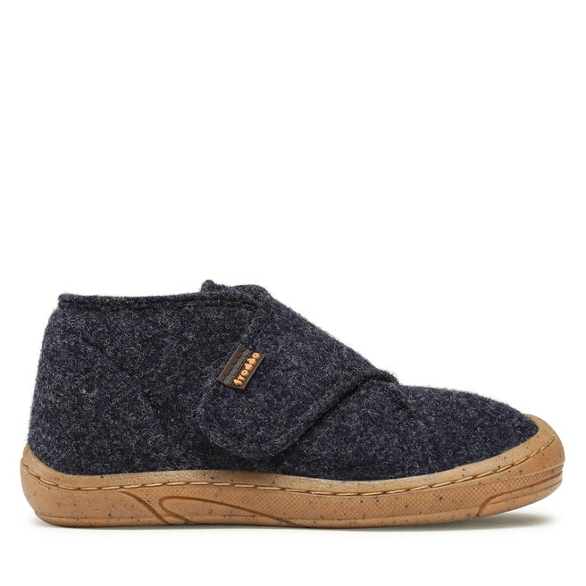 Kapcie Froddo Mini Wooly G1700343 S Niebieski - chłopięce