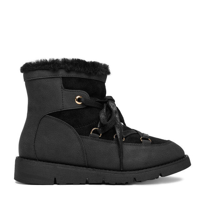 Śniegowce DeeZee 17125-1-BLACK PU Czarny - kobiece