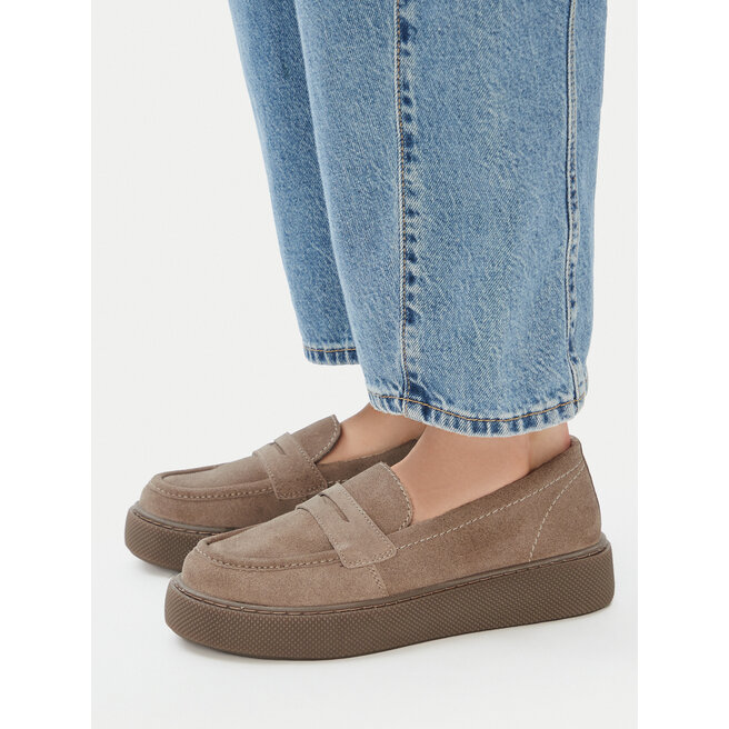 Loafersy Lasocki CEO-WI23-CRICKIT-06 Beżowy ciemny - kobiece