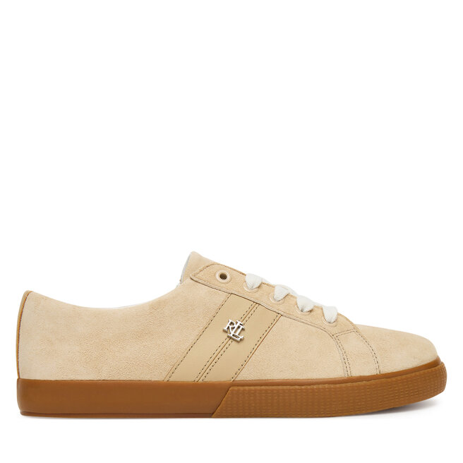 Sneakersy LAUREN RALPH LAUREN Janson II 802868344004 Beżowy - kobiece