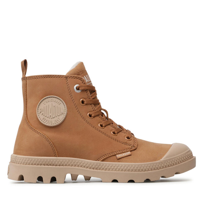 Trapery Palladium Pampa Hi Zip Wl 95982-252-M Brązowy - kobiece