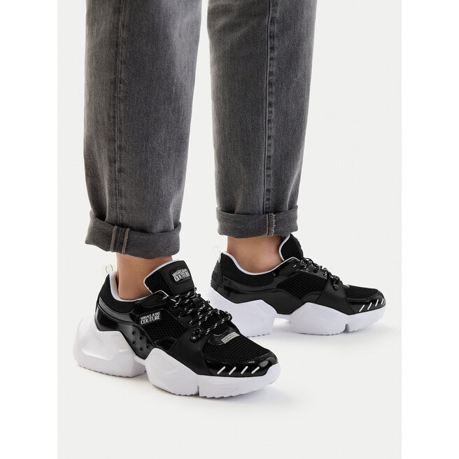 Sneakersy Versace Jeans Couture 80YA3SU4 ZSD89 Czarny - męskie
