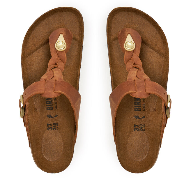 Japonki Birkenstock Gizeh Braided 1021336 Brązowy -
