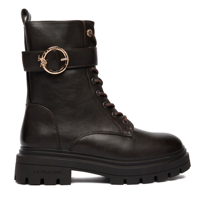 Trapery U.S. Polo Assn. EO-SVETA002W/GY1 Brązowy - kobiece