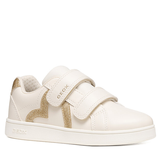 Sneakersy Geox J Eclyper Girl J66LRG 0BCKC C1M2X S Kremowy - dziewczęce