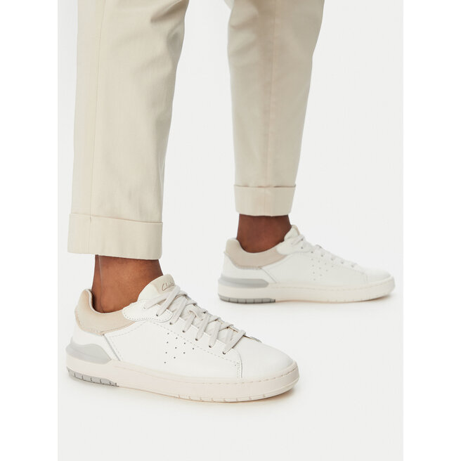 Sneakersy Clarks Courtlite2 Run 26181325 Biały - męskie