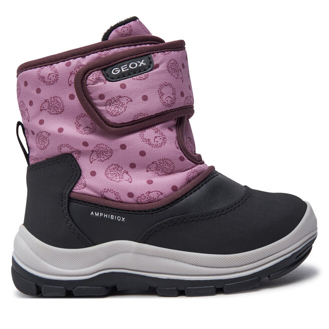 Śniegowce Geox B Flanfil Girl B Abx B263WG 0BCMN C0724 M Czarny - dziewczęce