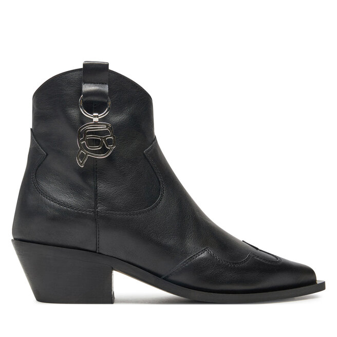 Botki KARL LAGERFELD Kansas KL33265 Czarny - kobiece