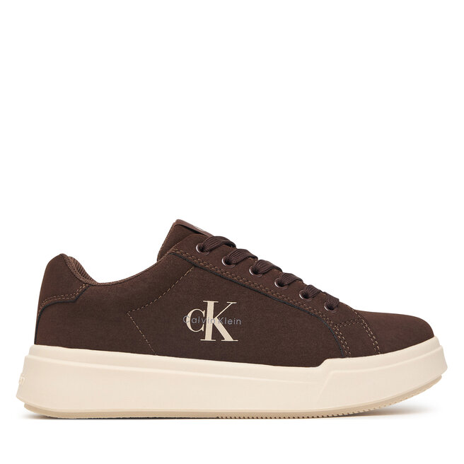 Sneakersy Calvin Klein V3X9-83472-0315 S Brązowy ciemny - dziewczęce