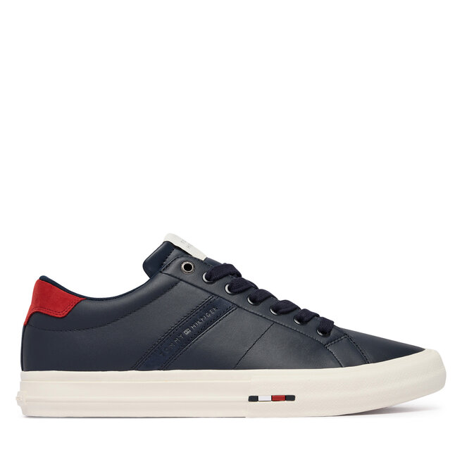 Sneakersy Tommy Hilfiger Premium Lth Vulc Long Lace FM0FM05948 Granatowy - męskie