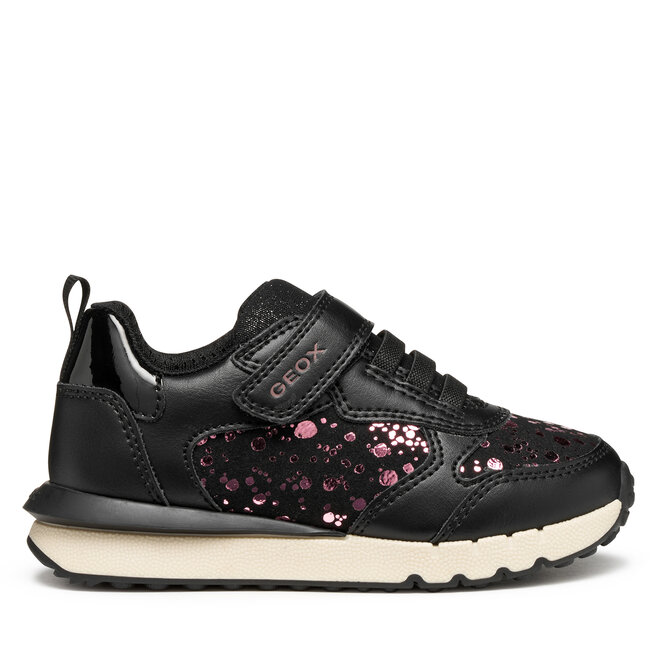 Sneakersy Geox J Fastics J46GZB 0BCBL C0037 M Czarny - dziewczęce