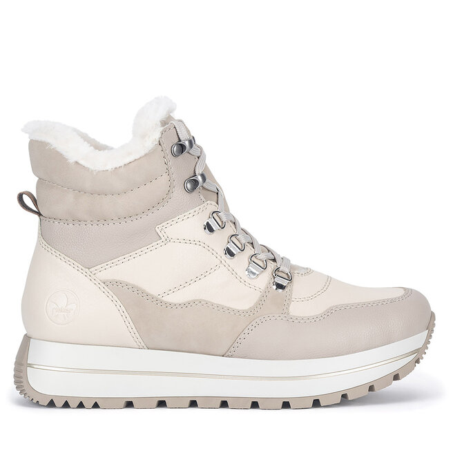 Sneakersy Rieker N4002-60 Beżowy - kobiece