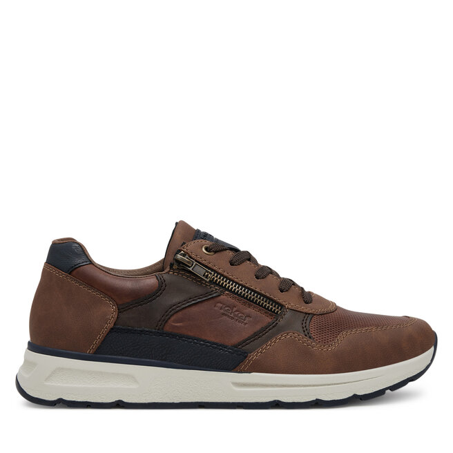 Sneakersy Rieker B0701-24 Brązowy - męskie