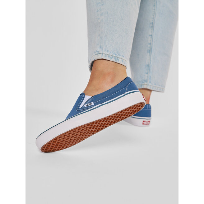 Tenisówki Vans Classic Slip-On VN-0ENVY Niebieski - kobiece