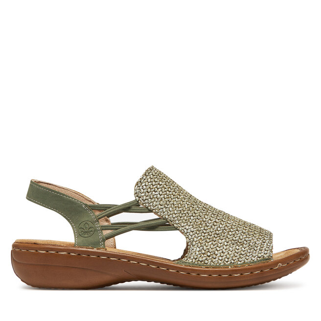Sandały Rieker 60843-52 Zielony - kobiece