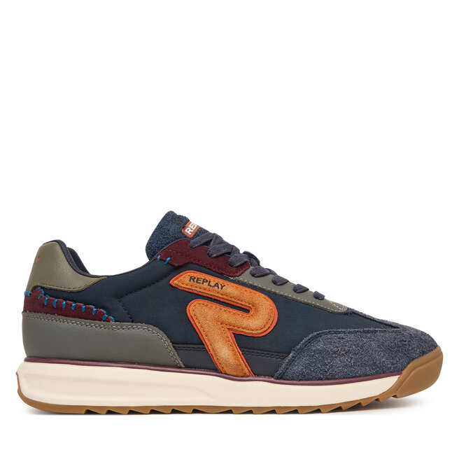 Sneakersy REPLAY GMSIB.000.C0201T Granatowy - męskie