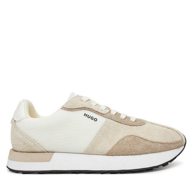 Sneakersy HUGO Kiria Runn hsdme 50541592 Écru - kobiece
