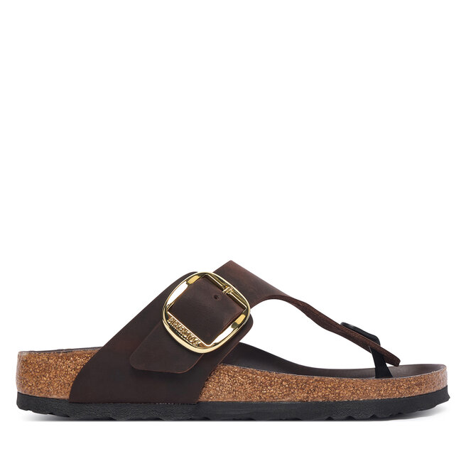 Japonki Birkenstock Gizeh Big Buckle 1033002 Brązowy ciemny -